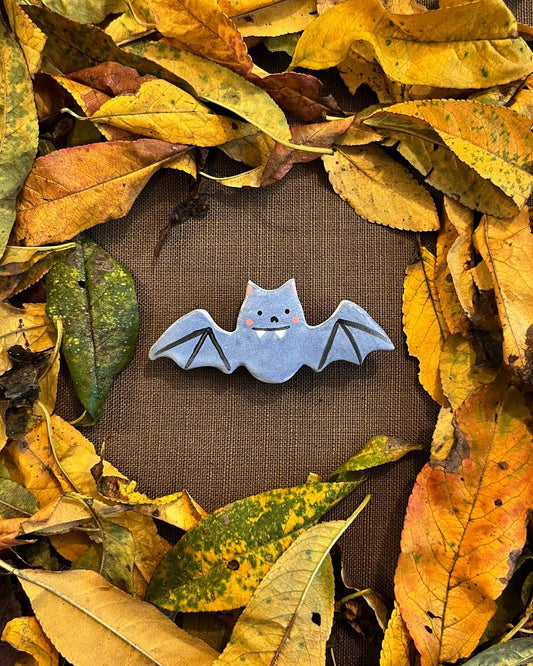 Set de Murciélago Halloween: Pin + 4 Stickers