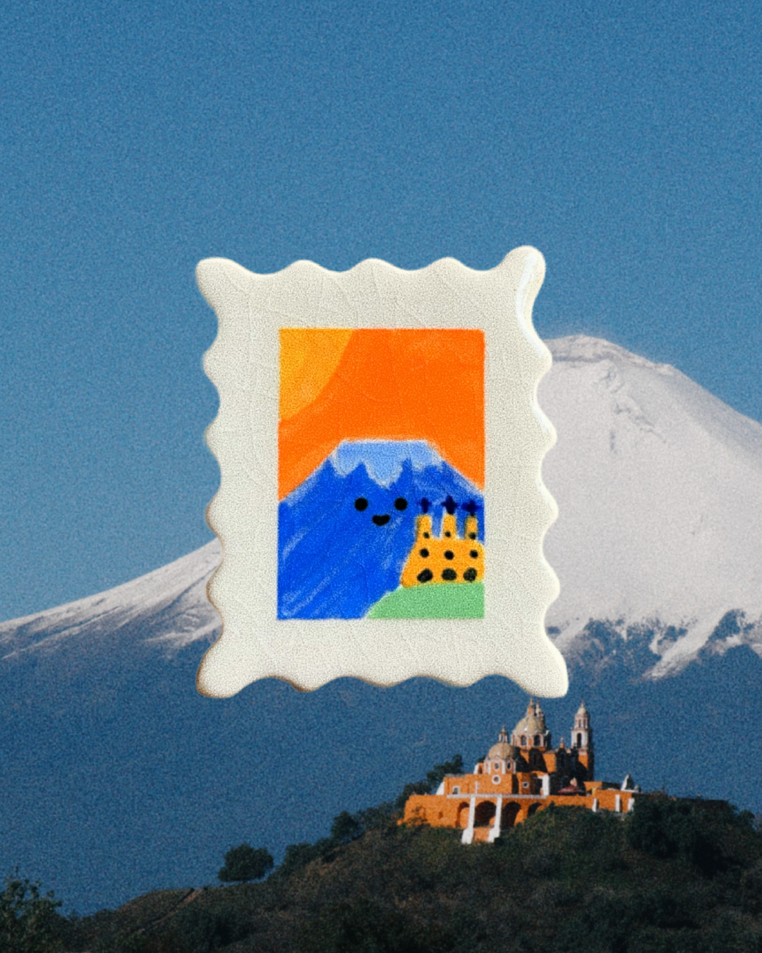Imán Postal Cholula