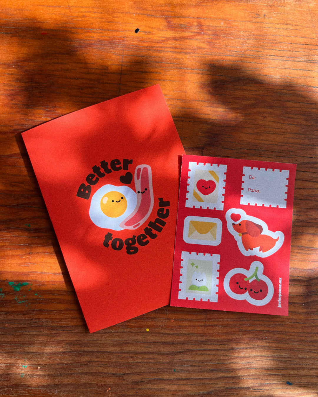 Set de Portavelas en Pareja: Kit para pintar + Tarjeta