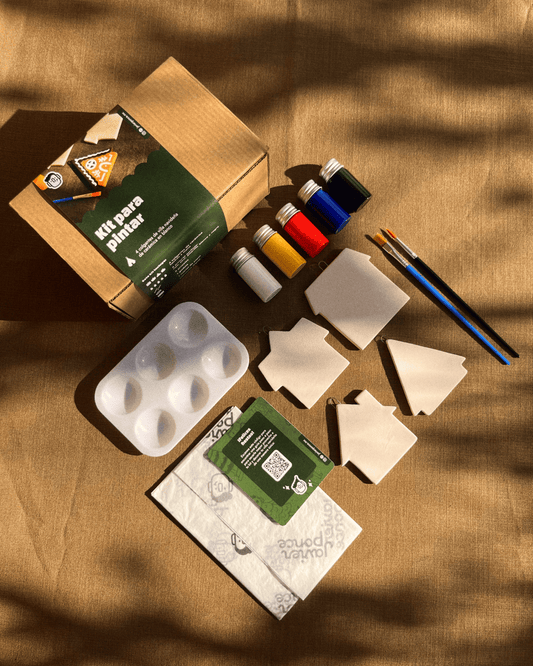 Kit para pintar: Villa Navideña de Cerámica