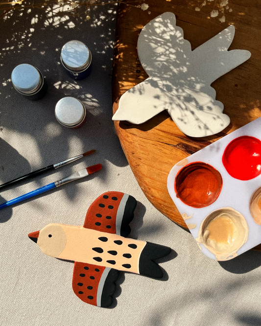 Kit para pintar: Aves de Cerámica