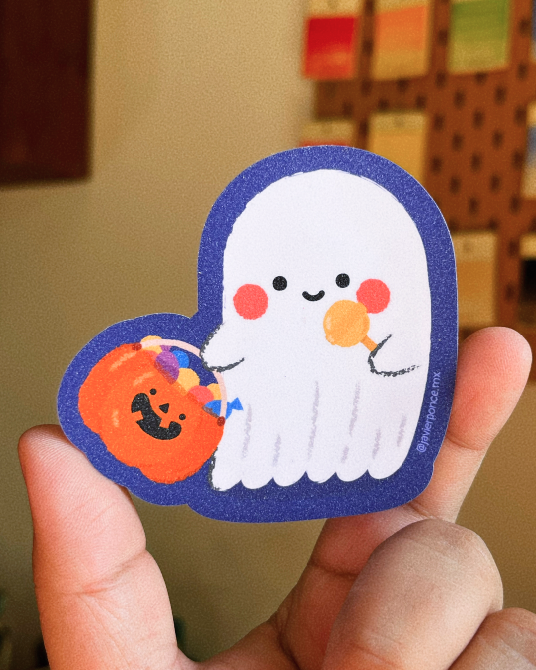 Set de Murciélago Halloween: Pin + 4 Stickers