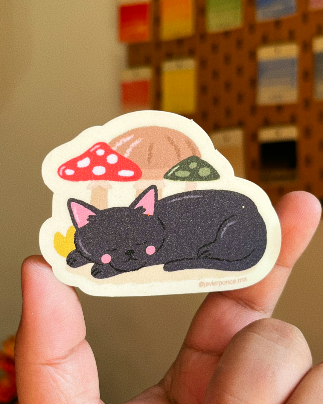Set de Murciélago Halloween: Pin + 4 Stickers