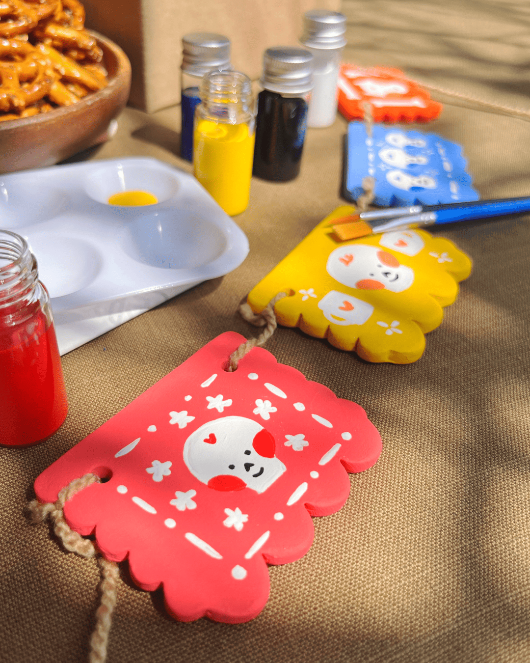 Kit para pintar: Papel Picado de Cerámica