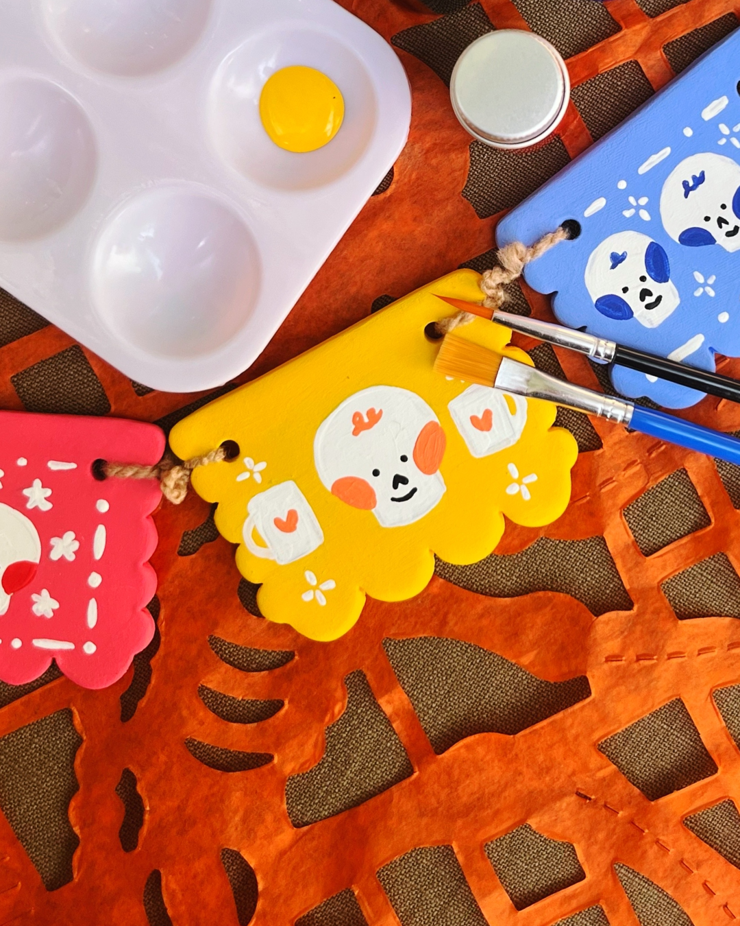 Kit para pintar: Papel Picado de Cerámica