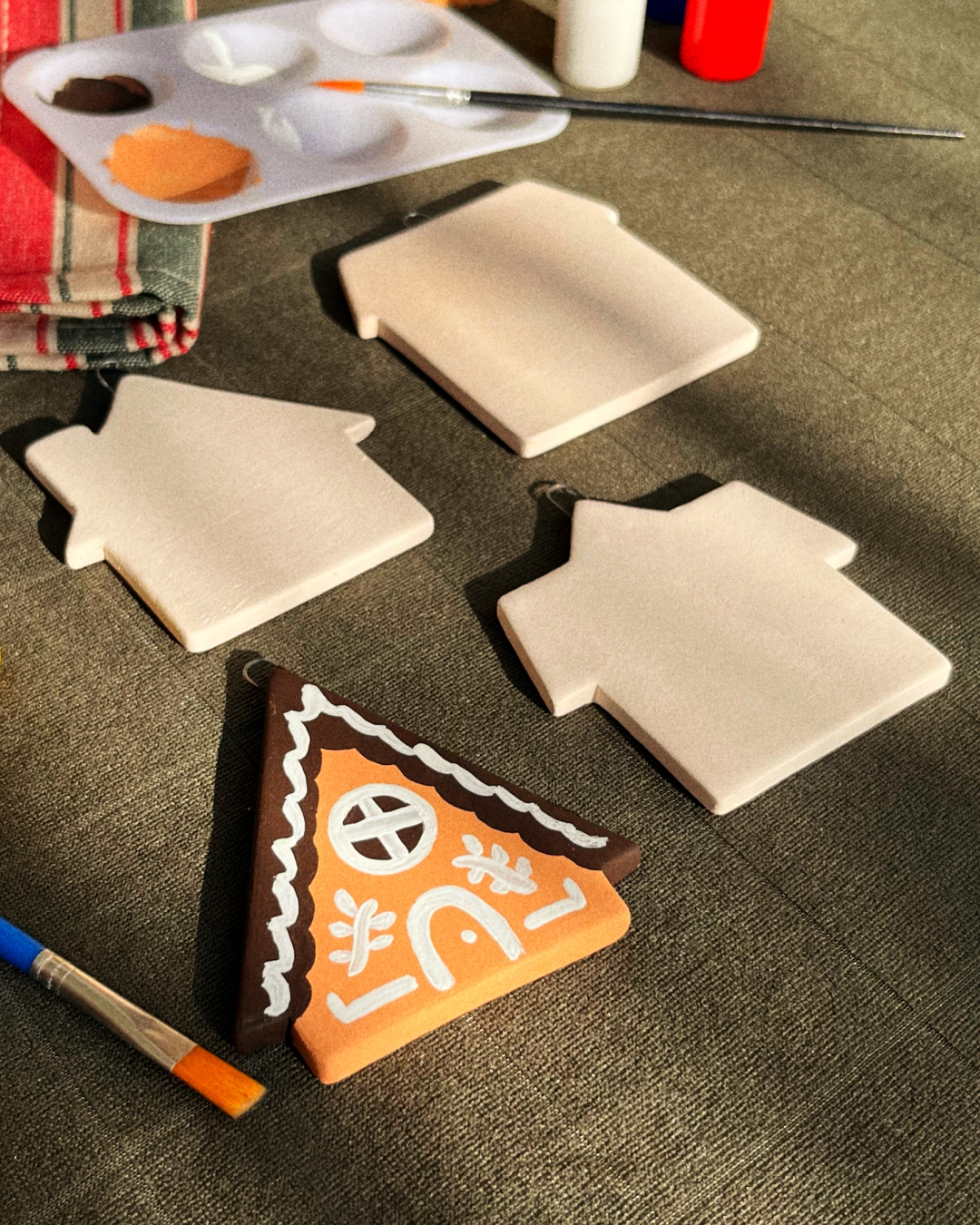 Kit para pintar: Villa Navideña de Cerámica