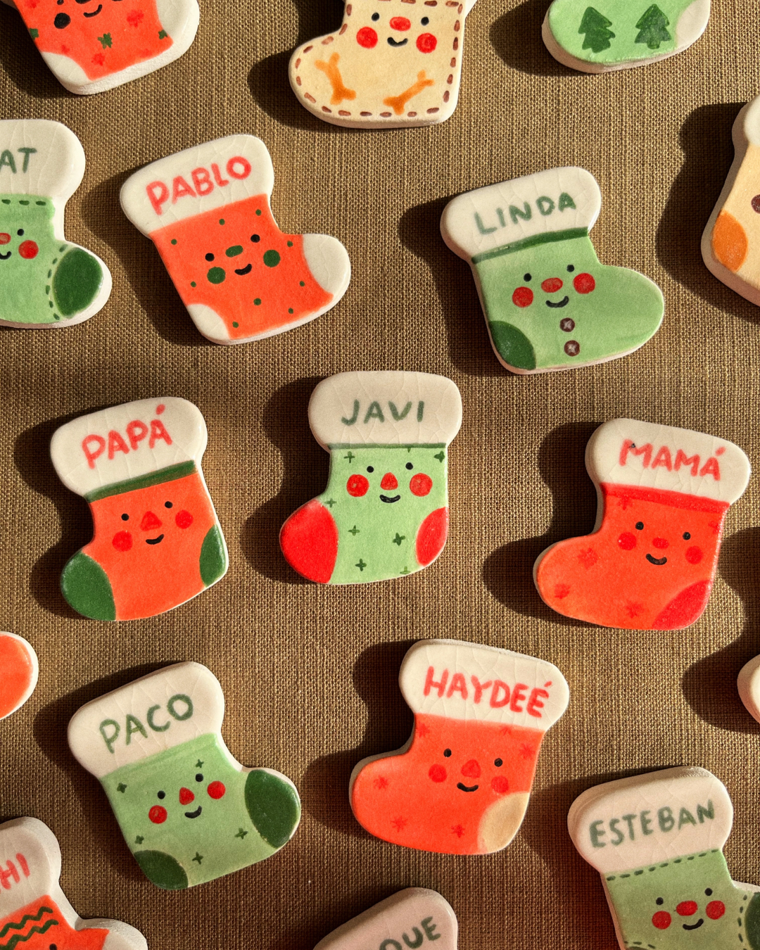 Imán Personalizado Bota Navideña