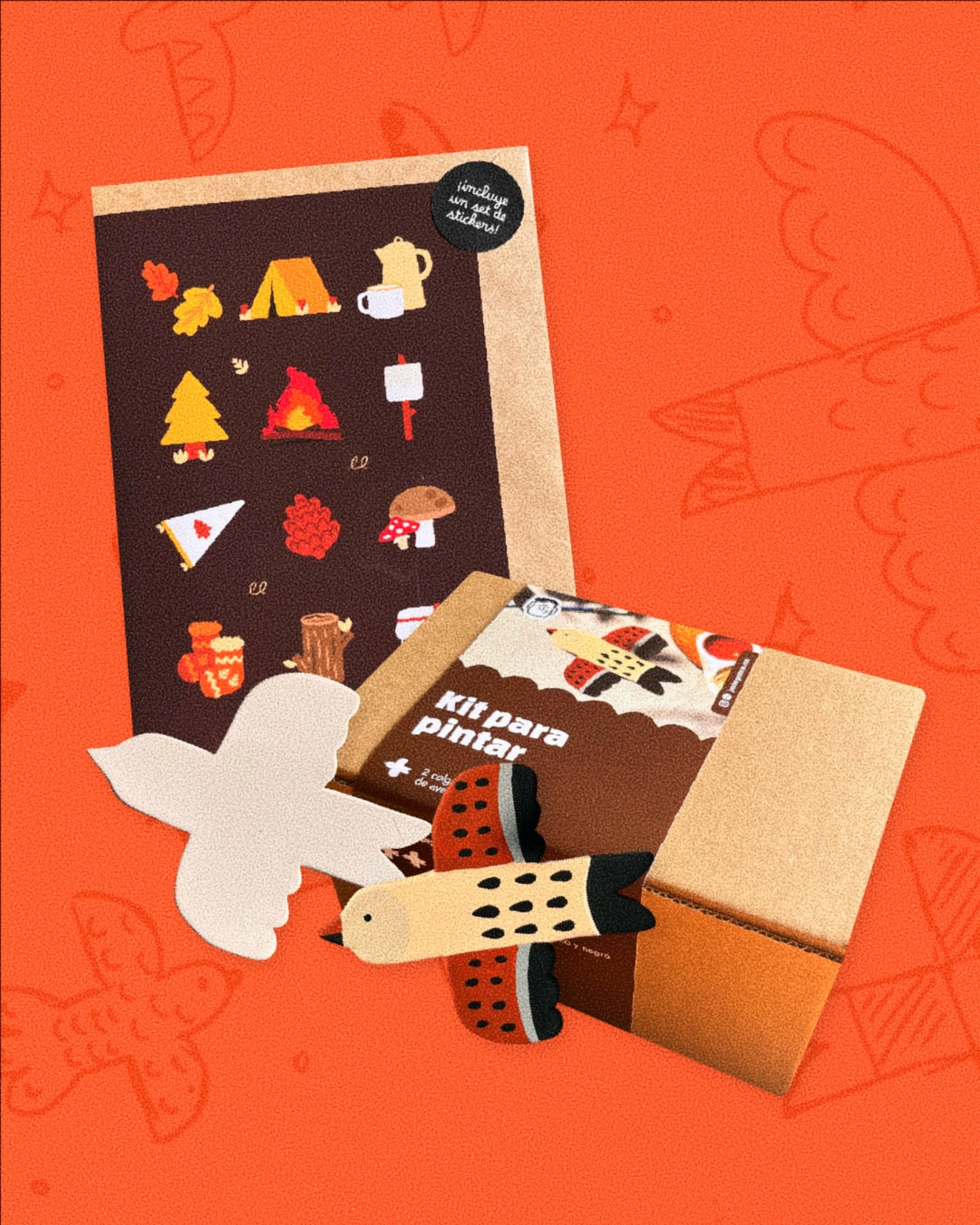 Set de Aves: Tarjeta + Kit para pintar