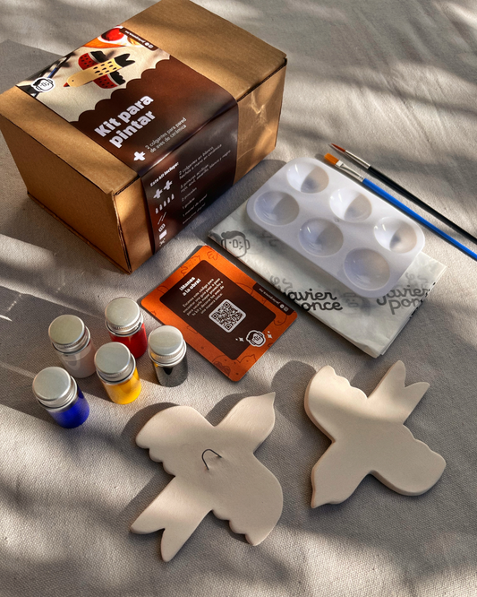 Kit para pintar: Aves de Cerámica