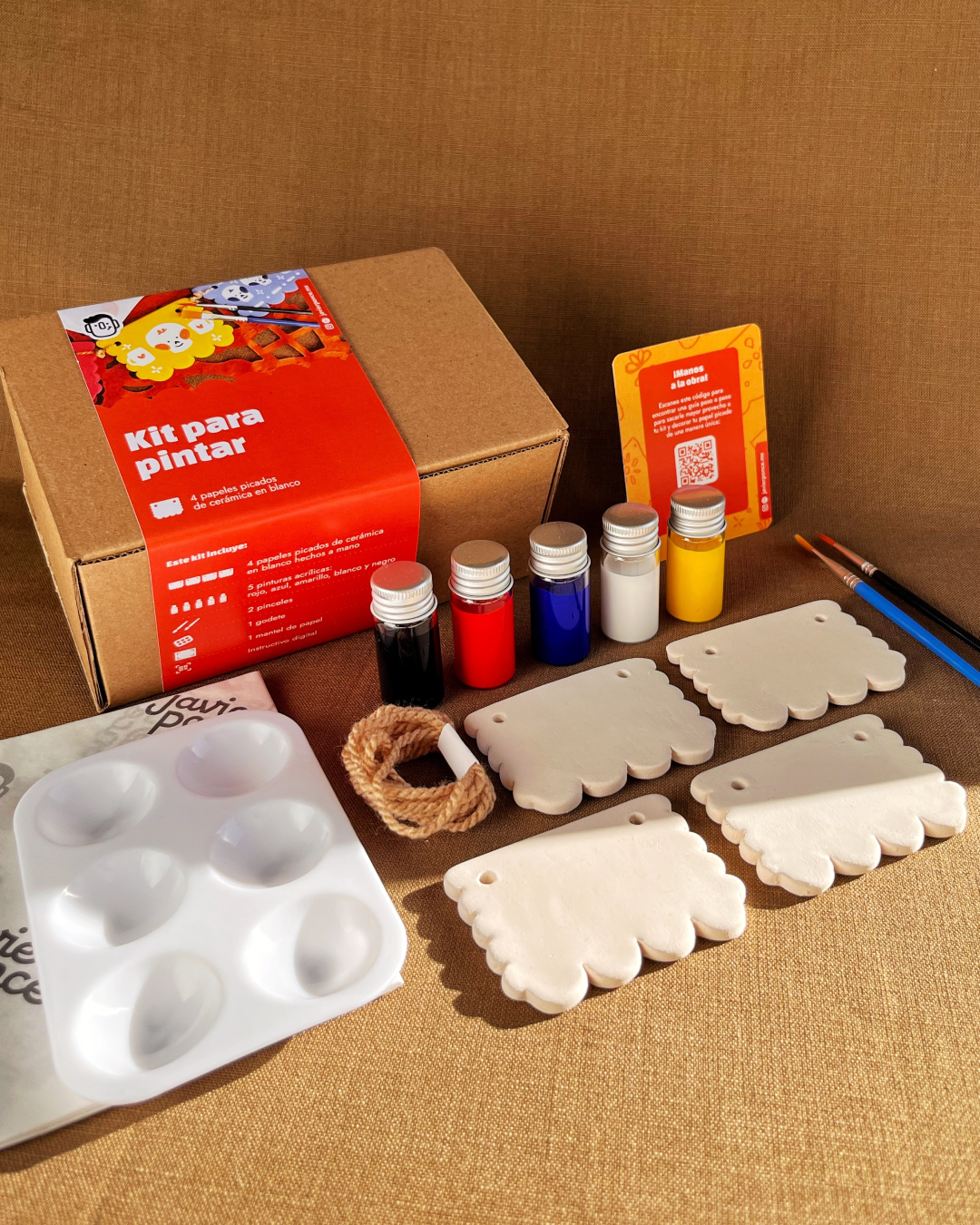 Kit para pintar: Papel Picado de Cerámica