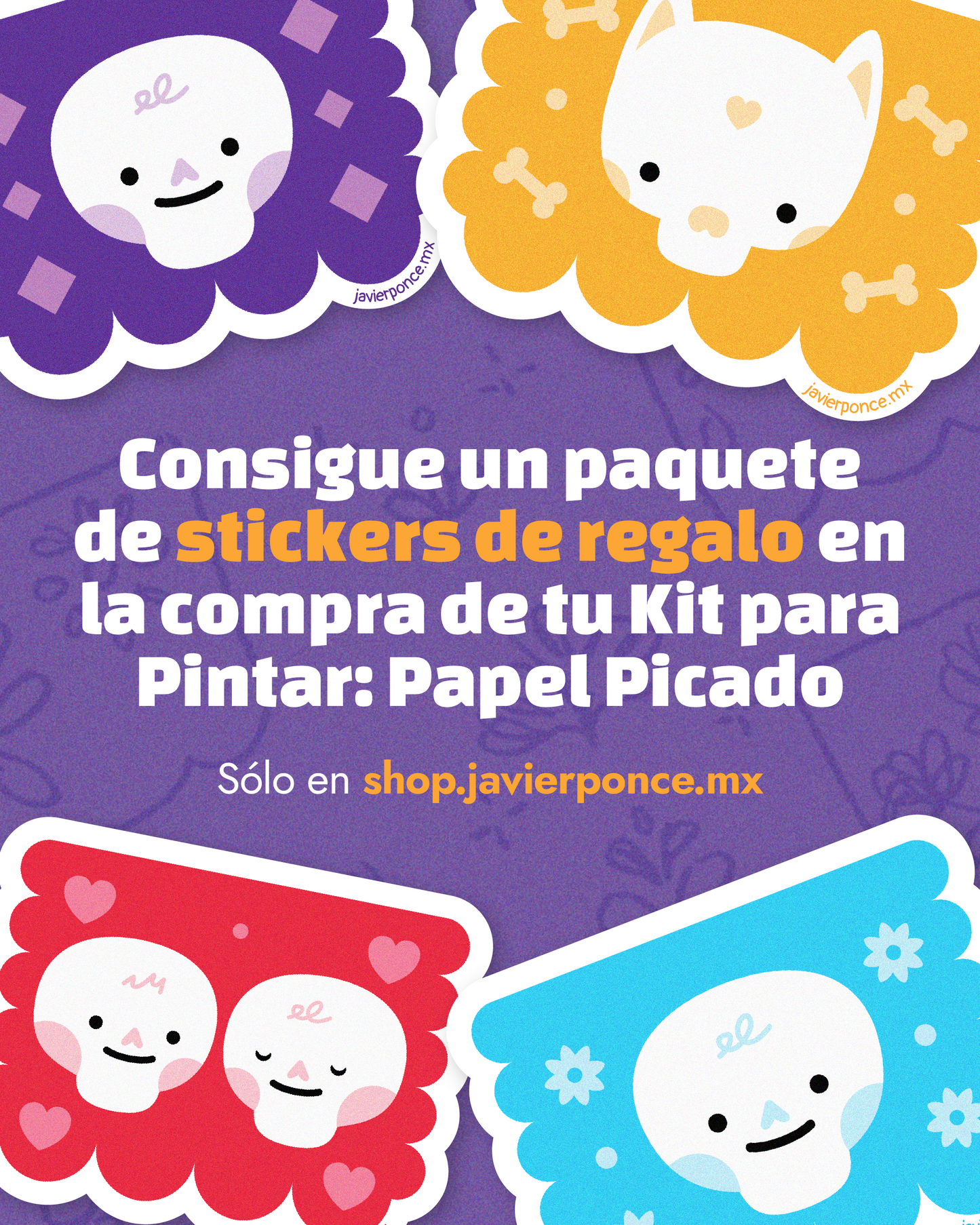 Kit para pintar: Papel Picado de Cerámica