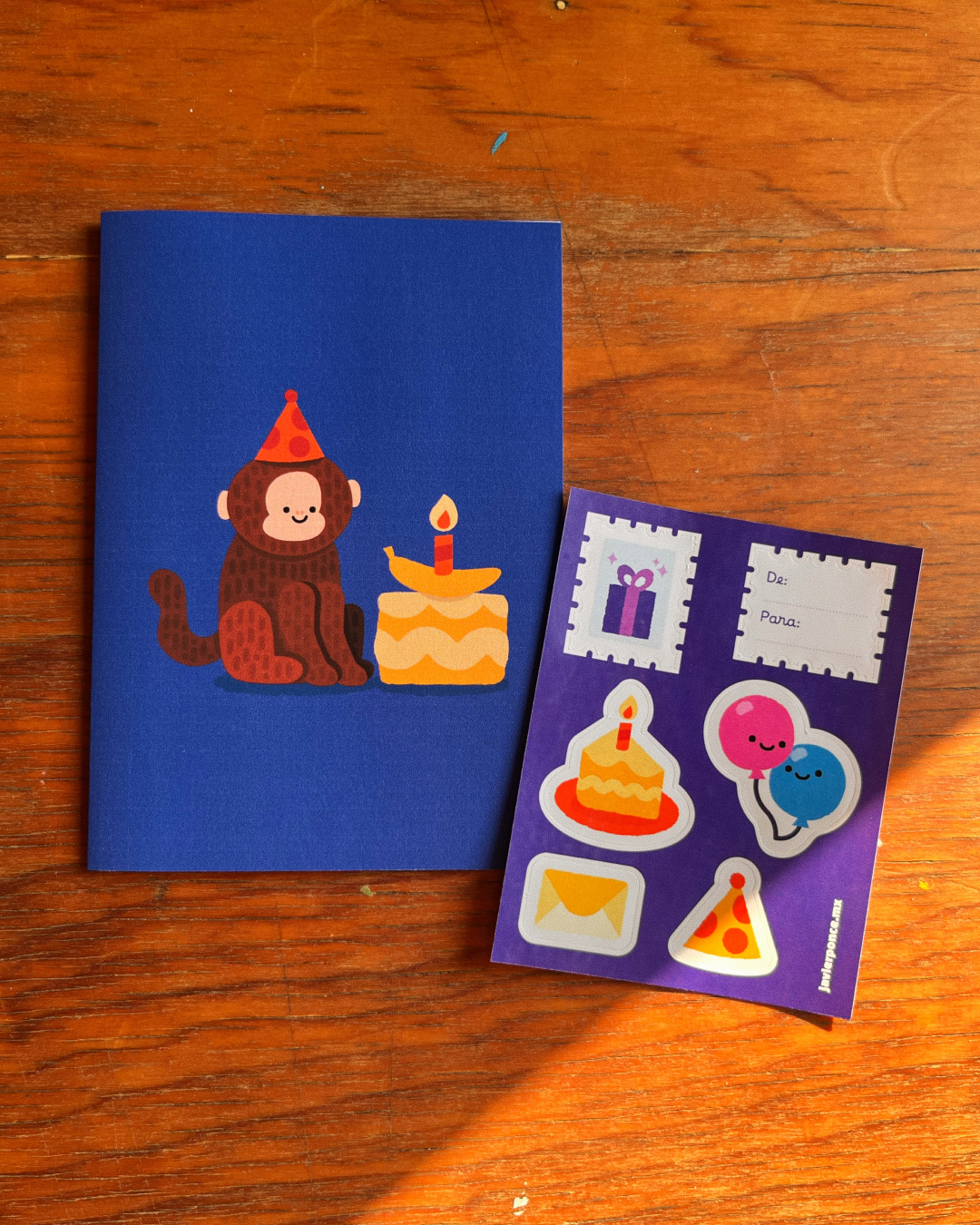 Tarjeta Monito Cumpleañero