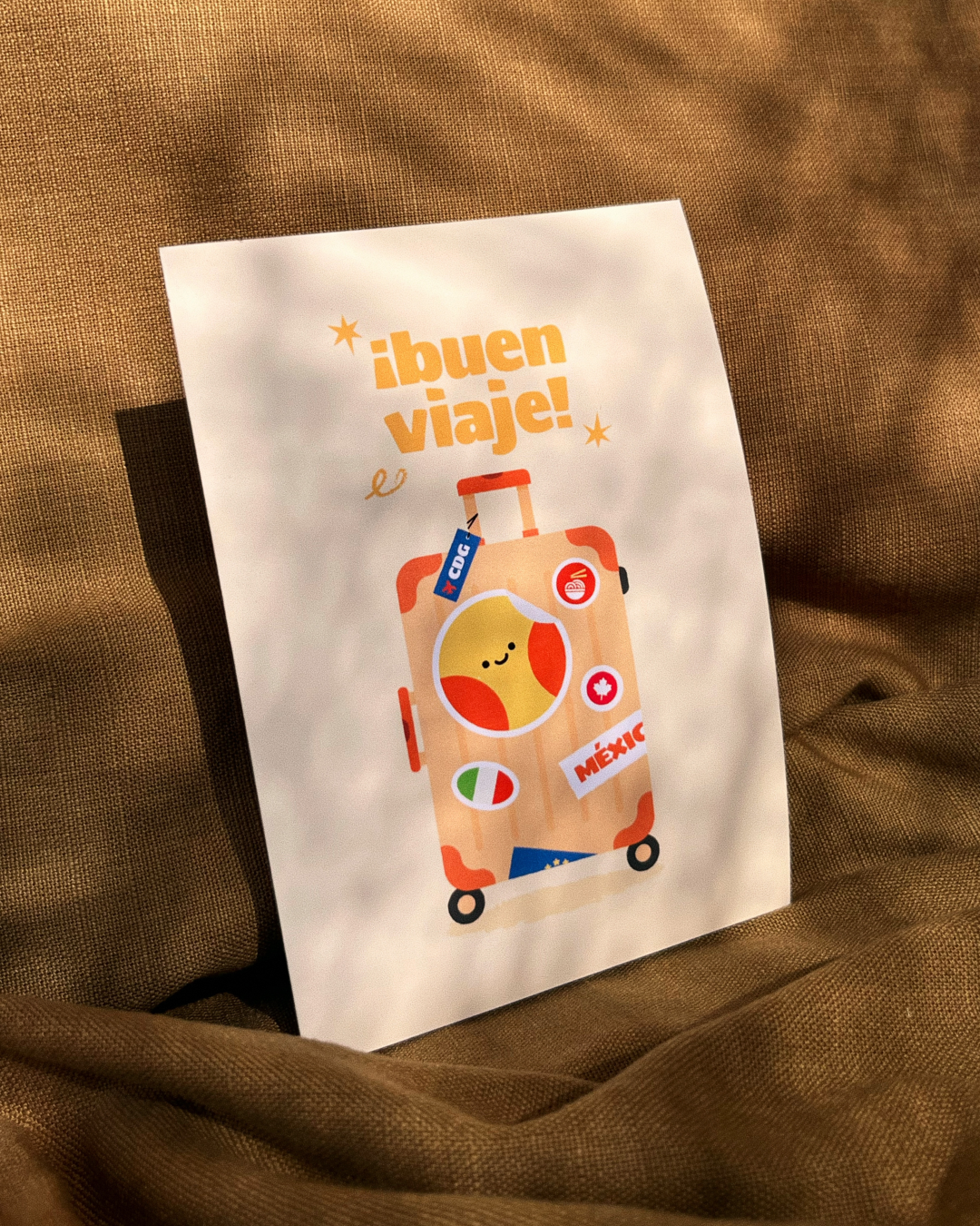 Set de Buen Viaje, Cholula: Tarjeta + Imán