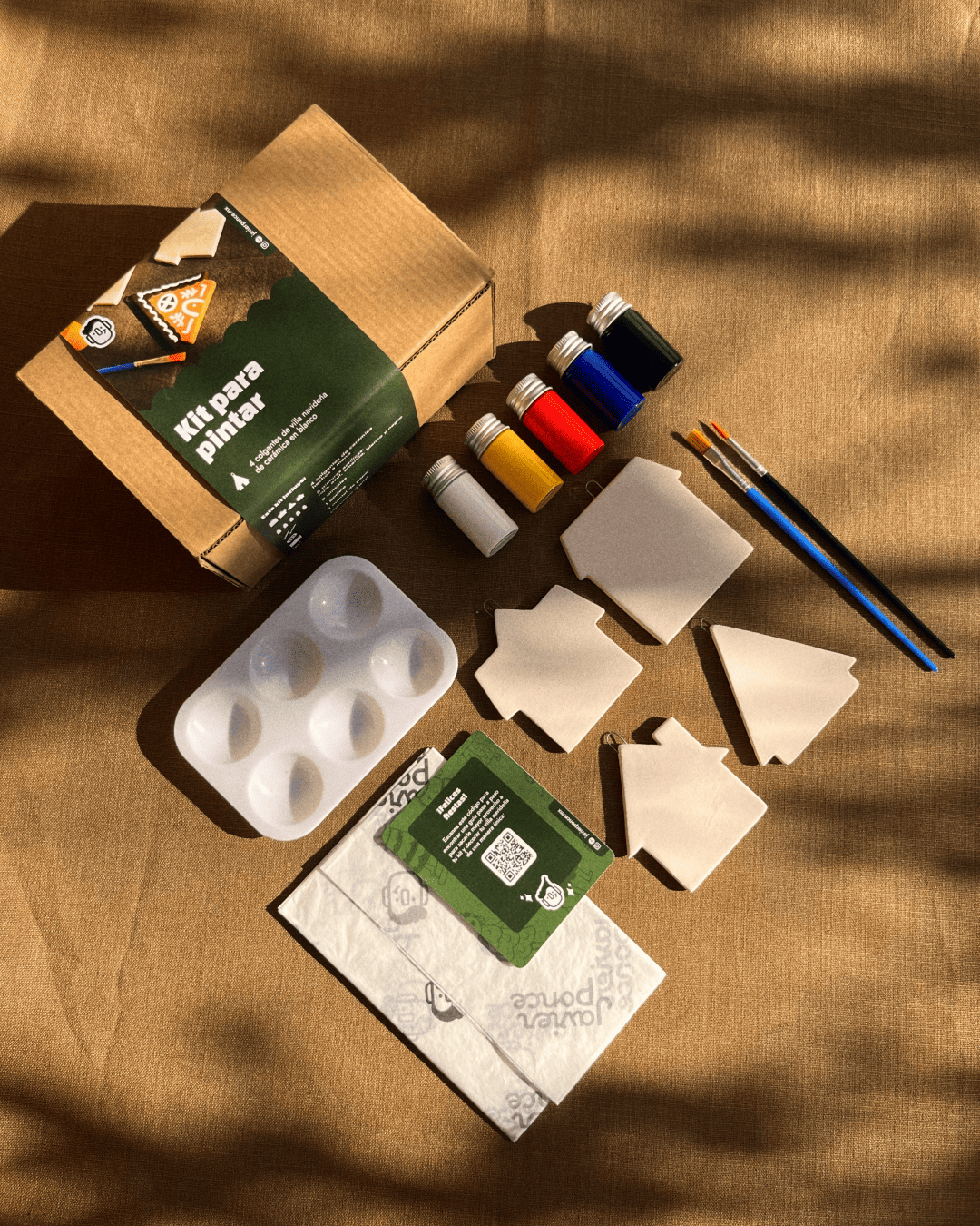 Kit para pintar: Villa Navideña de Cerámica